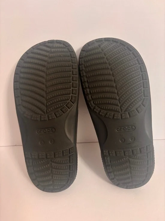 Crocs Classic 2 Strap Sandals Black Unisex M5 W7 - Picture 6 of 7